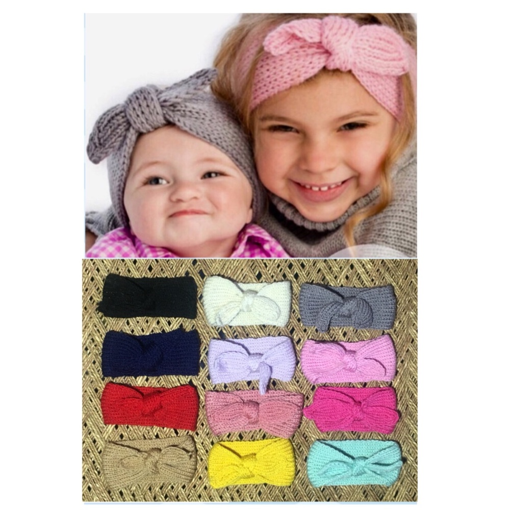 12 NEW Baby Toddler Girls Headbands Wraps